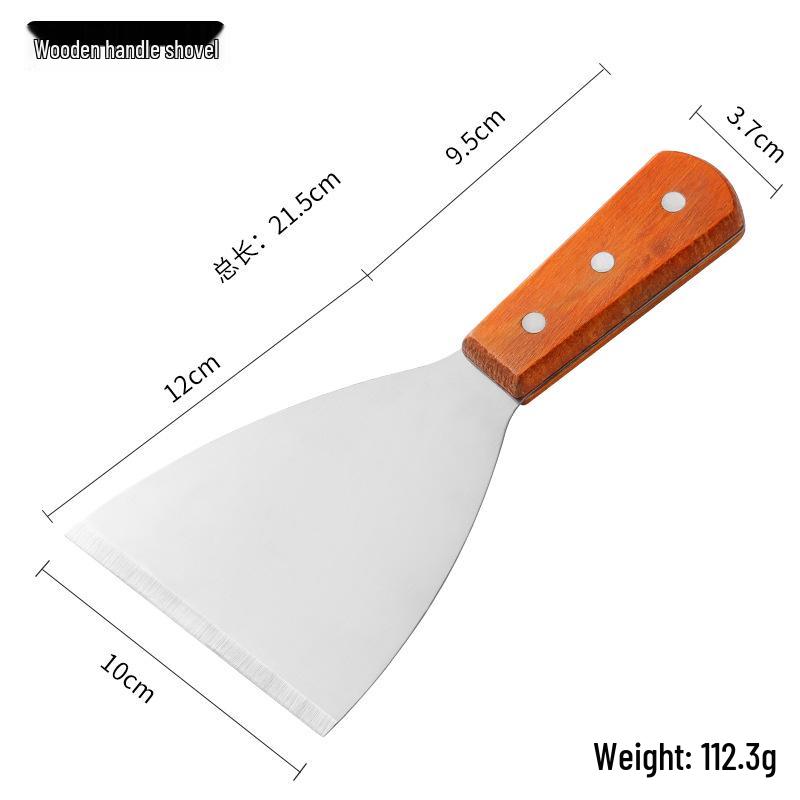 Stainless Steel Spatula Set: Kitchen, Hamburger, Frying, Teppanyaki, and Barbecue Tools