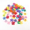 100Pcs Colorful Felt Flowers For Craft Clothing Embellishments Sewing Accessories 28mm Nonwoven Fabric Flower Sticker