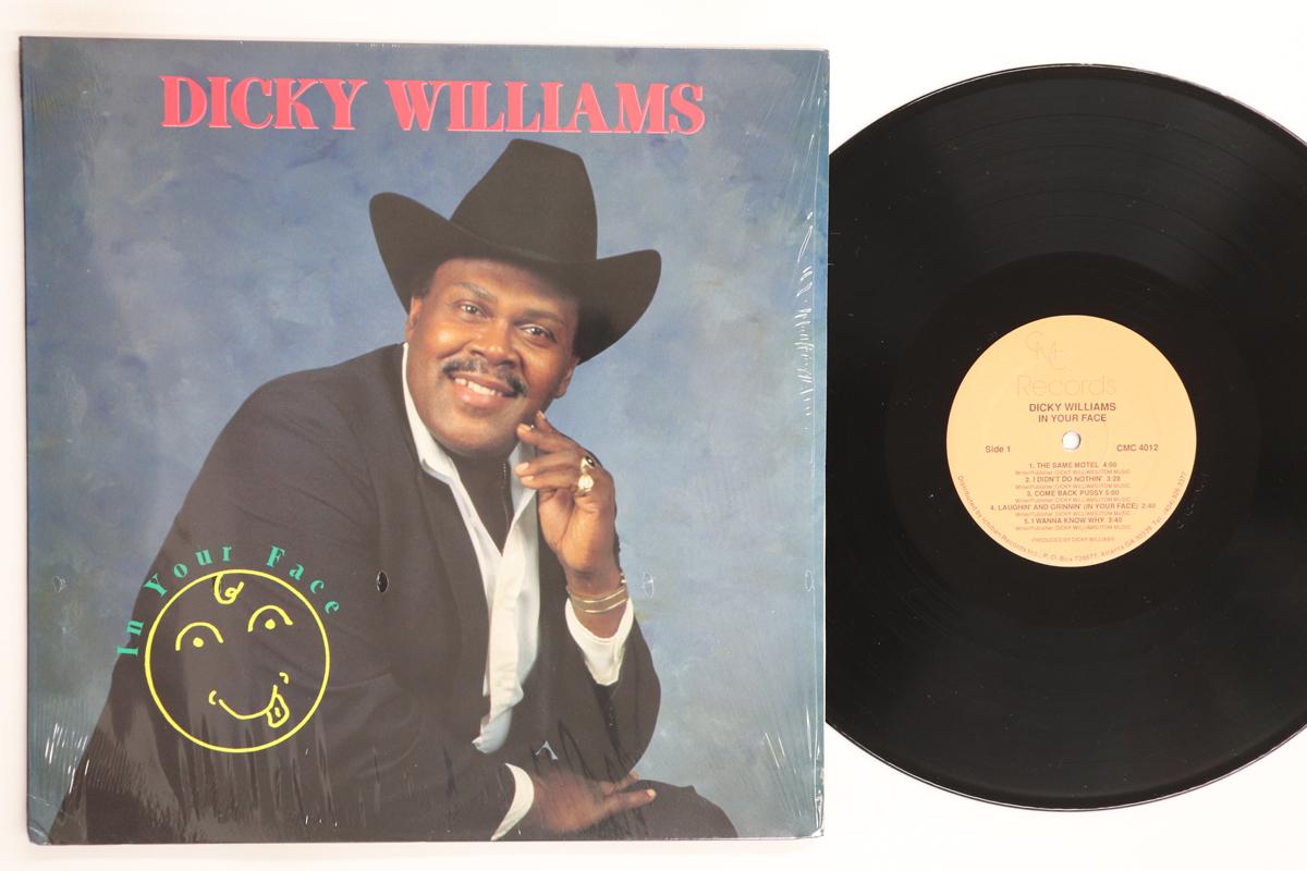 

LP Record DICKY WILLIAMS In Your Face CMC4012 CMC 1989 US SoulFunk Used