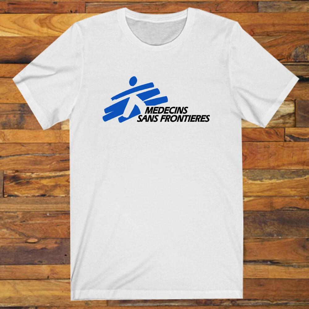Medecins Sans Frontiers MSF Doctors Organization Men s White S-5XL XXXXL