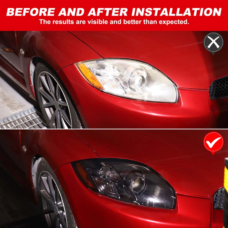 TPU Car Front Headlight Light Film Rear Light Trim Sticker Protective For Mitsubishi Eclipse 2006-2011 Auto Accessories