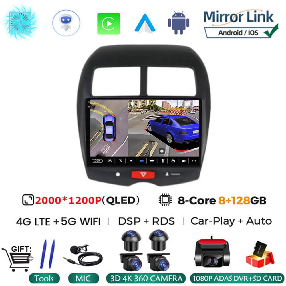 Android 14 For Mitsubishi ASX 1 2010 - 2013 2014 2015 2016 Multimedia Car TV Vehicle Video GPS Navigation Stereo Radio NO DVD