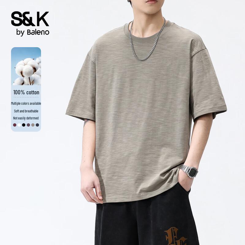 Baleno SK Men s Solid Round Neck T-shirt XL