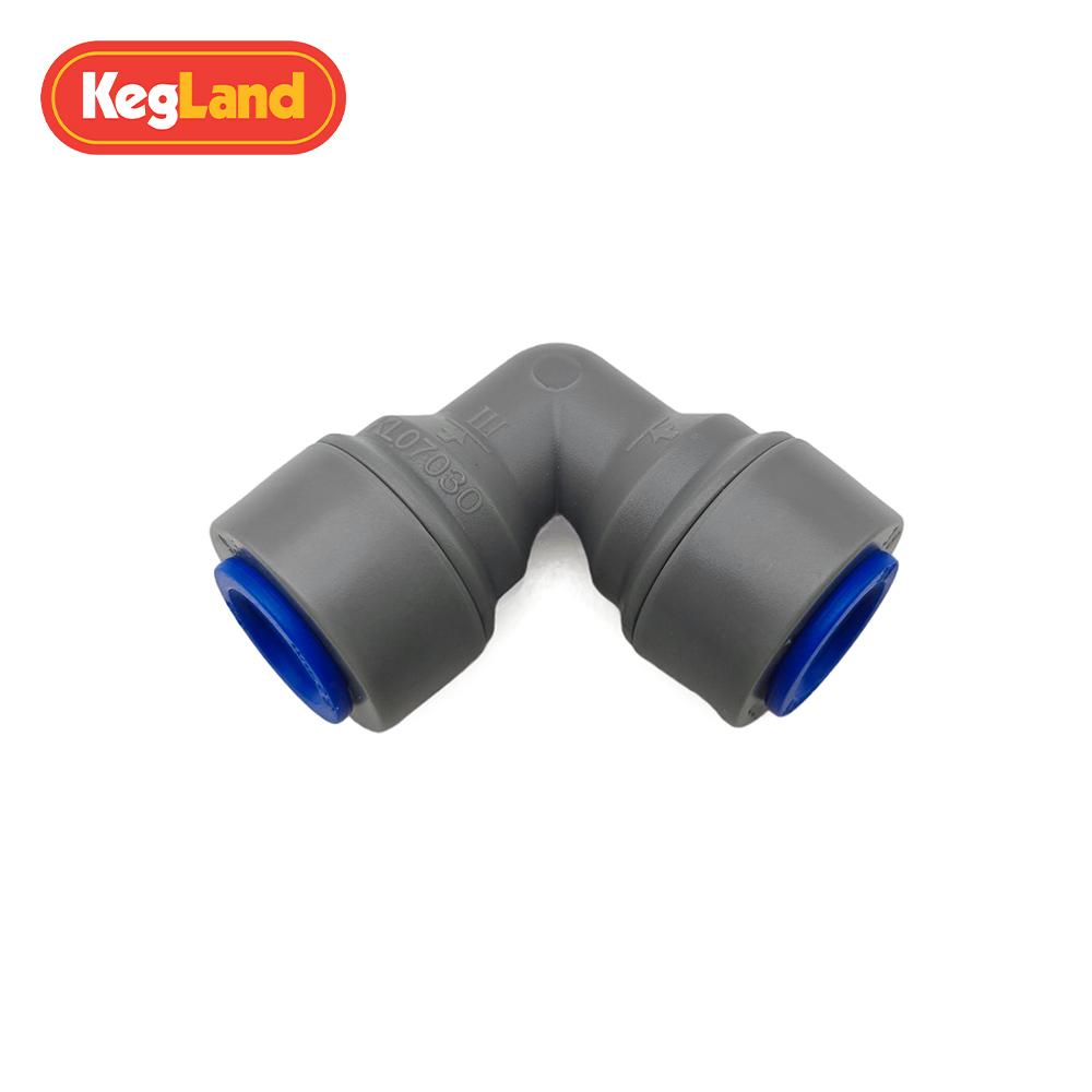 Kegland 6.35/8/9.5mm Female Elbow Push In Quick Connector Plastic Joint Valve Beer Accessary Homebrew