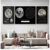 Vinate Nine Planets In Solar System Poster, Retro Kraft Paper, Wall Sticker, Art Painting, Living Room, Coffee Bar Room Decor