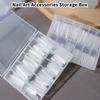 12 Grids Transparent Empty Nail Foils Storage Box Plastic Jewelry Beads Gems  False Nail Art Tips Box Case Organizer