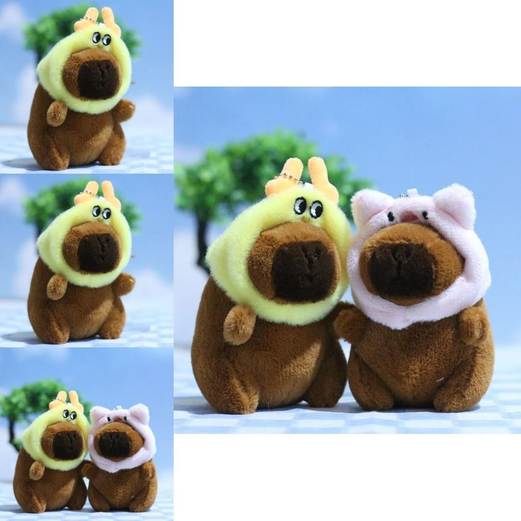 Charming Stuffed Capybara Plush Toy Keychain Perfect For Backpack Accessories