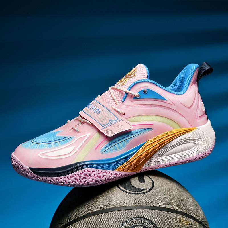 Basketball shoes men's and women's low-top actual combat mesh shock-absorbing soft-soled student running sports shoes