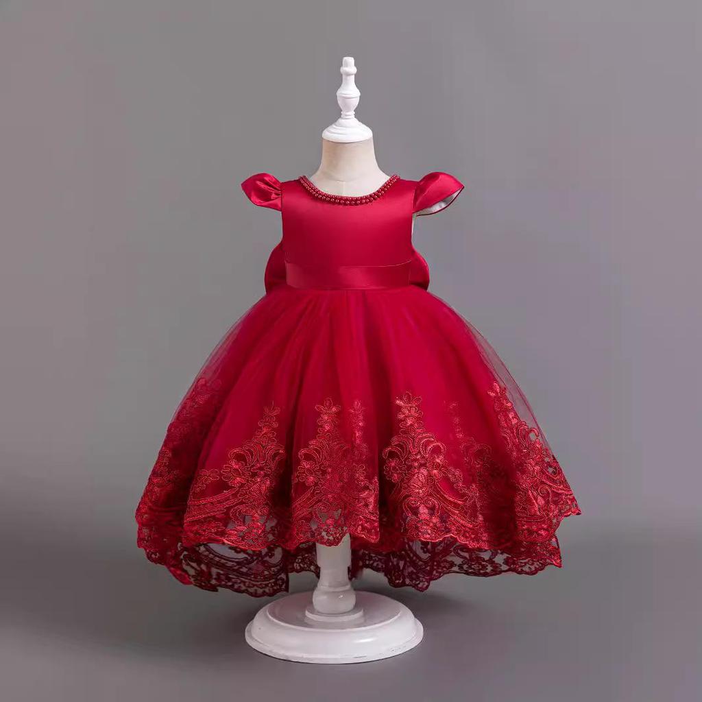 Girls' Performance Lace Tulle Skirt - Birthday Party Outfit for Ages 1+