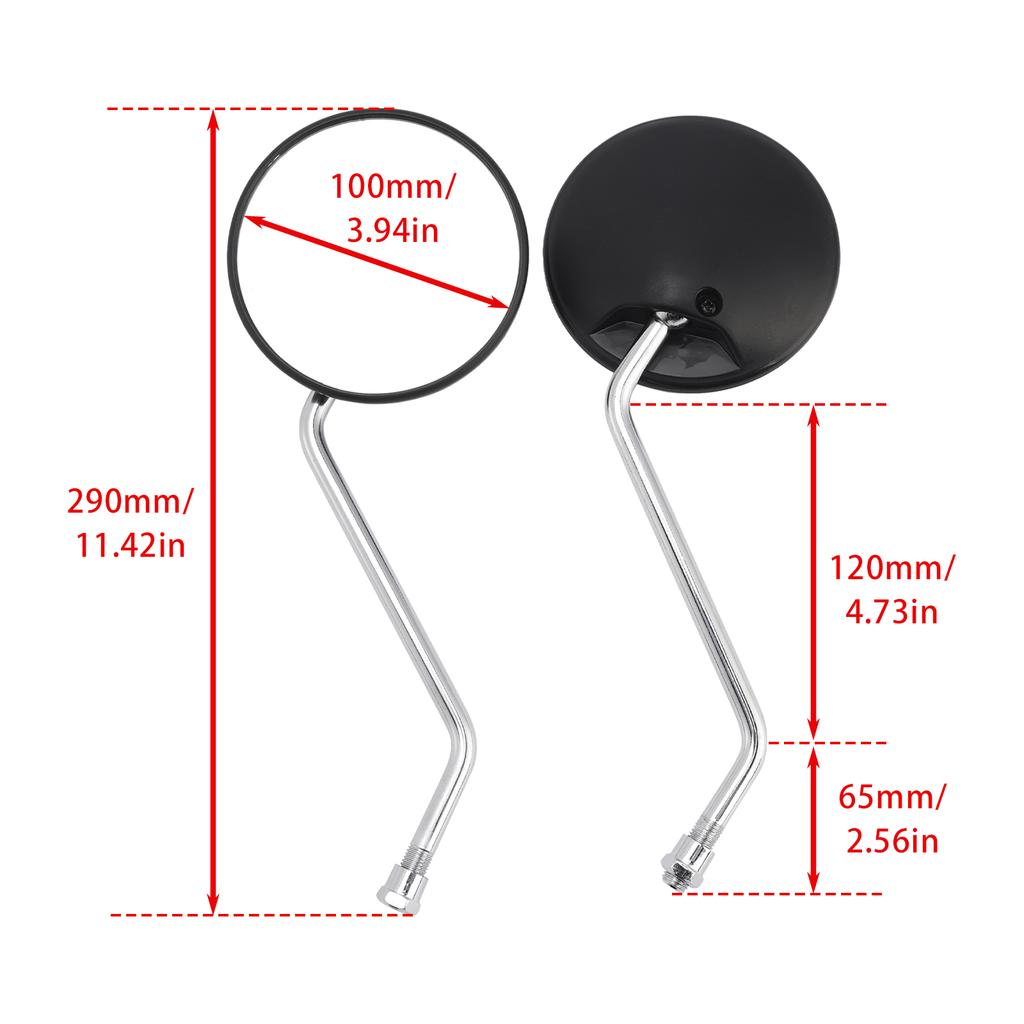 Rearview Mirrors Set M10 For Honda CRM125R XL125 250 NX250 XL600V XRV 650 750