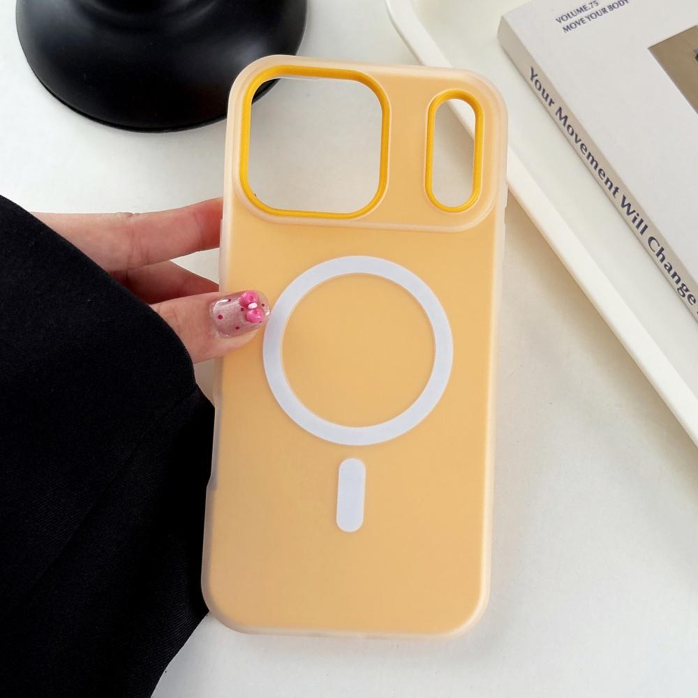 Luxury Candy Matte for Magsafe Case for iPhone 17 Air 16 15 14 13 12 Pro Max 11 16Plus 16E 17Pro Magnetic Clear 2 IN 1 Cover