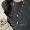 Women's Minimalist Water Drop Pendant Necklace - Versatile Autumn/Winter Fashion Long Sweater Chain