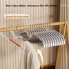 10KS Věšák na oblečení s krátkým krkem pro domácí použití, úspora místa, zúžení krku, nízký věšák pro skladování, vysoká estetika, proti ramenům
