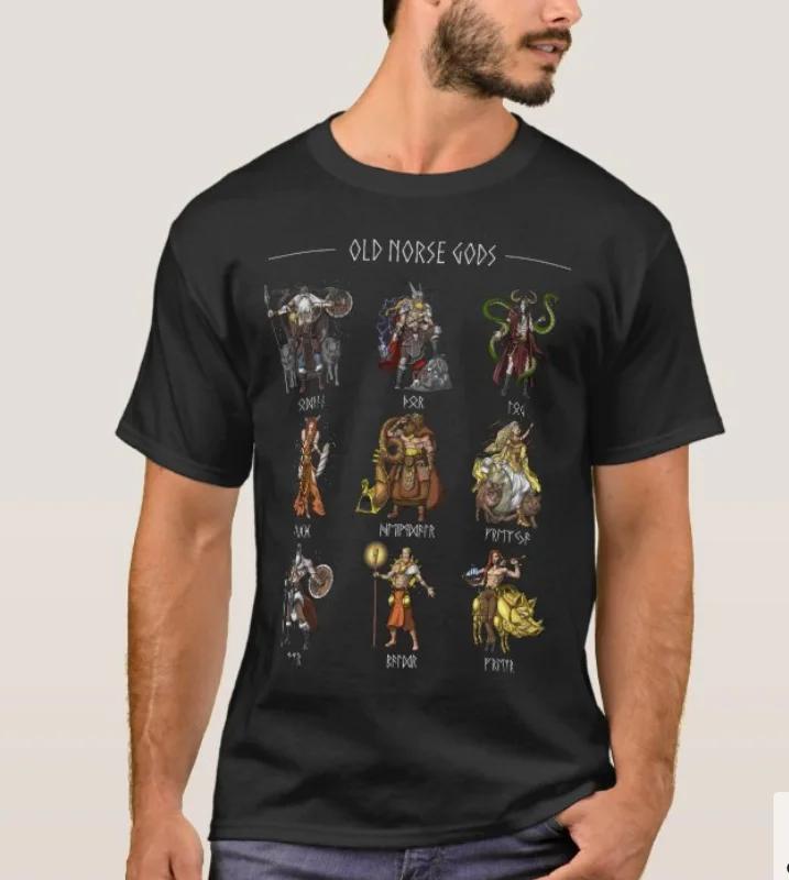 Ancient Scandinavian Mythology Old Norse Gods Design TShirt Summer Cotton ONeck Short Sleeve Mens T Shirt New S3XL