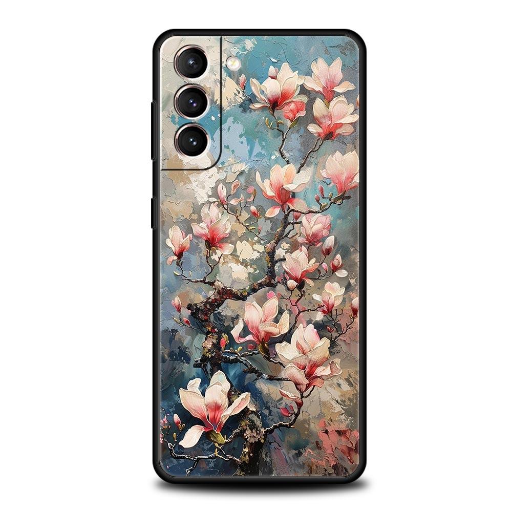 Garden Paint Art Vincent van Gogh Phone Case For Samsung Galaxy S25 Edge S24 S23 S22 S20 Ultra S21 FE 5G S10 Plus Soft TPU Cover