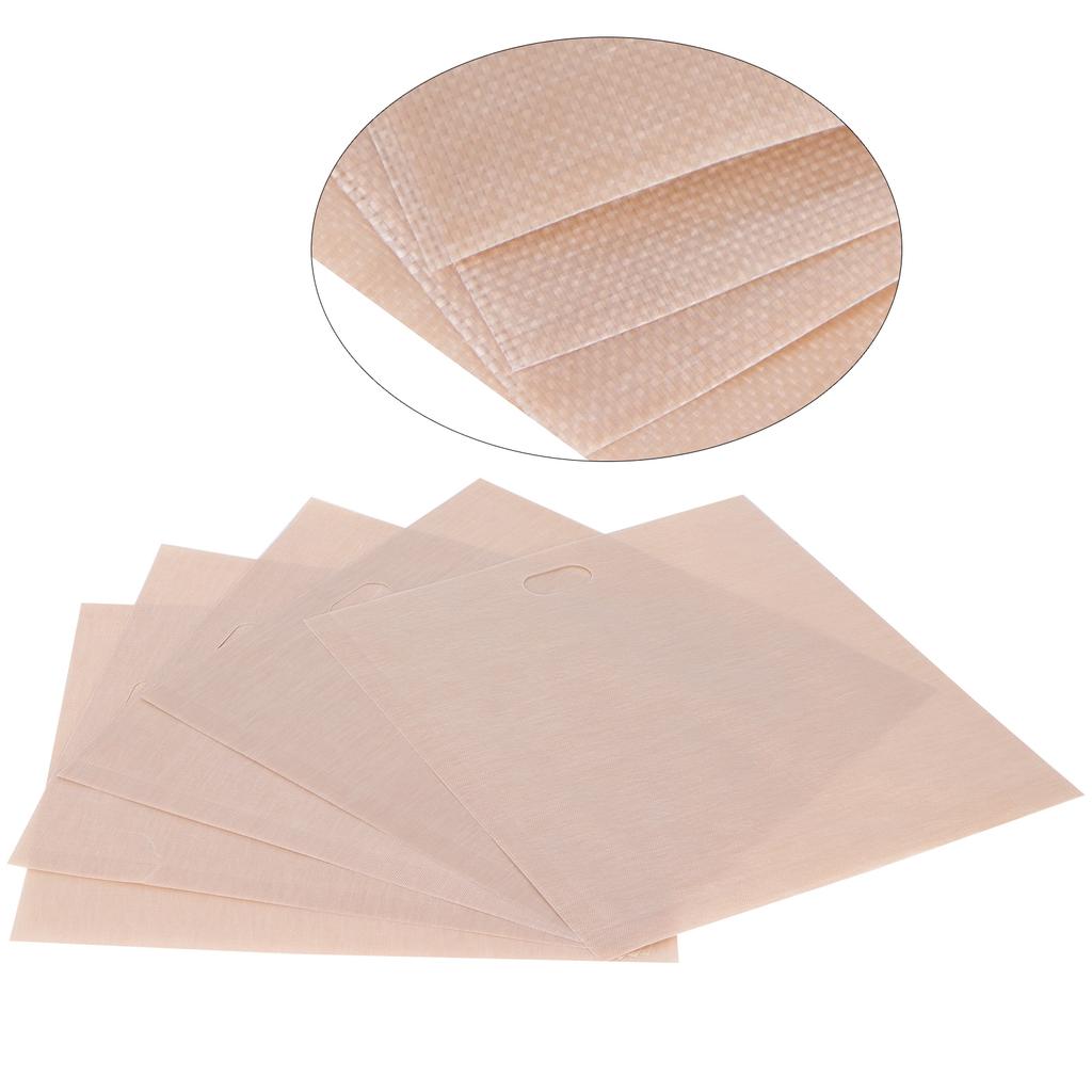 5Pcs NonStick Microwave Oven Toast Bag Food Grade Reusable Barbecue Bag for Barbecue Baking