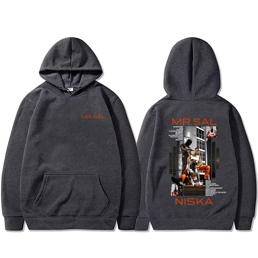 Rapper Niska Mr Sal Album Graphic Hoodie Men Women Clothing Hip Hop Fashion Pop Music Sweatshirt Men's