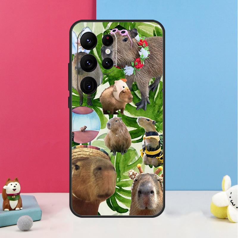 Lustige Capybara Hülle Für Samsung Galaxy S26 S25 Ultra S20 S21 S22 S23 S24 Plus S10 S25 FE Rückabdeckung Schale