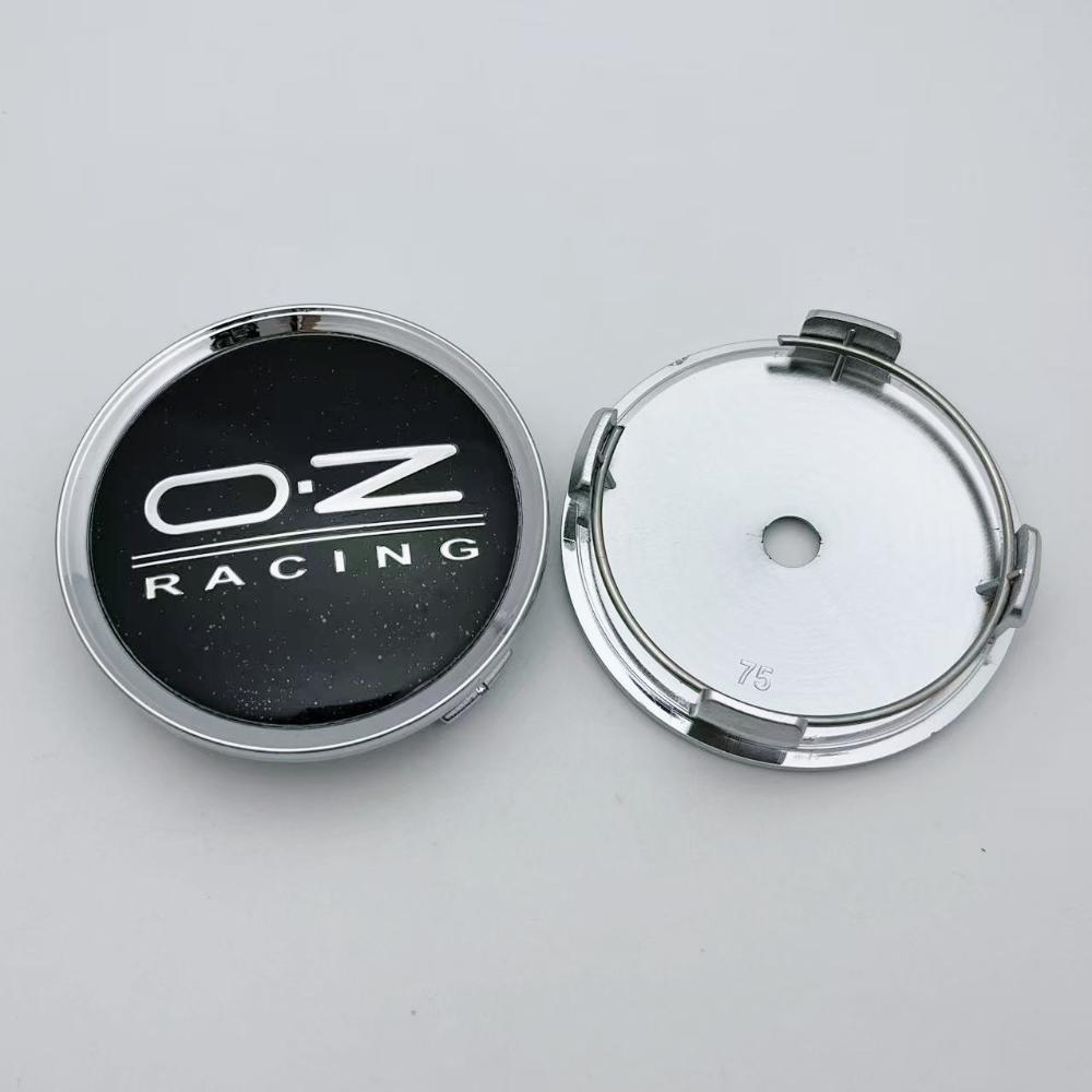 4pcs 75mm OZ O.Z Racing Logo Emblem Car Wheel Center Caps Wheels Hub Cap Hubcaps Auto Rim Centre Cover Styling Car Accessories