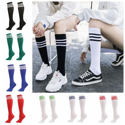 Striped Football Socks Unisex Long Tube Socks Japanese Style Athletic Socks  Marathon