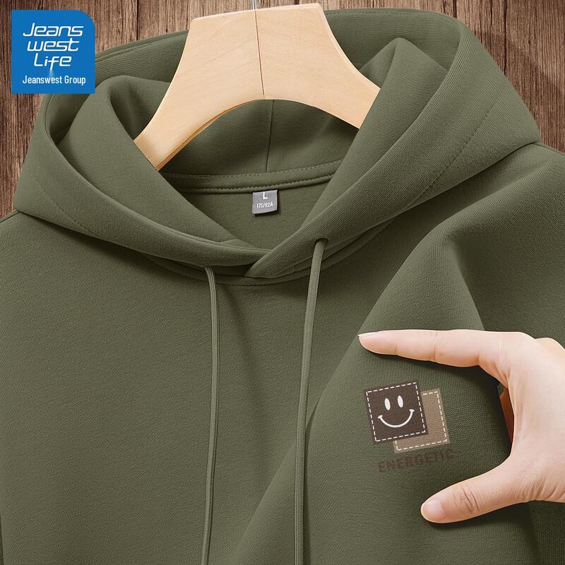 Jeanswest Life Men's Vibrant Smile K Graphic Hooded Sweatshirt