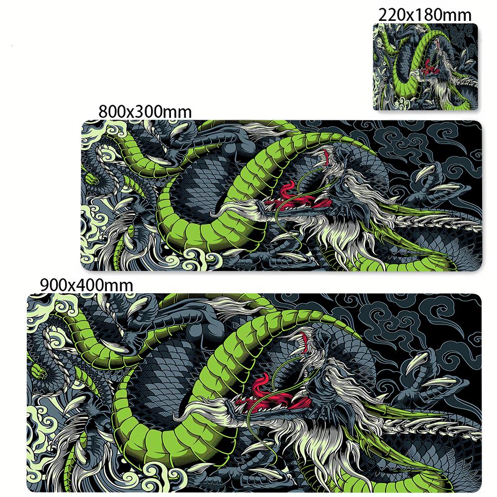 Black and White Dragon Large Mouse Mat Gaming Mousepad Big Rubber Base Mouse Pad Purple Deskpad Eyboard Mats Mousepads