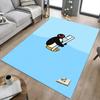 Penguin Teeth Carpet For Playroom Bedroom Living Room Sofa Home Decor Kids Game Area Rug Nonslip Floor Mat