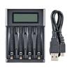 4 Slots LCD Display AA AAA Battery Charger Independent Slot Smart LCD Charger for NI-MH /NI-CD AA AAA 1.2V Rechargeable Battery