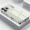 Metal Technology Tempered Glass Electroplated Case For 17 16 15 14 13 12 11 Pro Max Plus 16E 17E Shockproof Bumper Cover