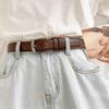 1Pc Women's Fashion PU Leather Metal Buckle Belt Girls Dress Jean Pants Waistband Belts For Lady High Quality Ladies Dress Belt