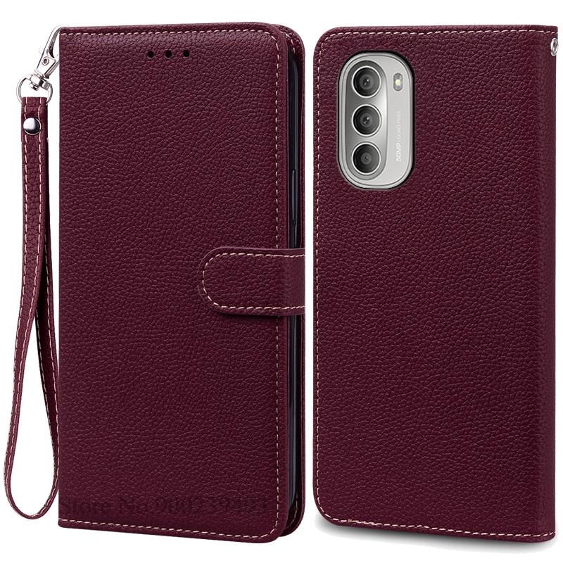 For Motorola G51 5G Deksel Lær Flip Lommebokdeksel For Moto G51 5G Deksel Mykt Silikondeksel For Motorola G51 5G Deksel Fundas