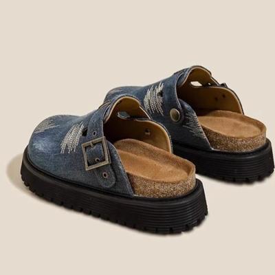 Neue Mode Hausschuhe Extravagante Damenschuhe Sommer Dicke Sohle Mode Baotou Hausschuhe Damenschuhe Zapatos Mujer