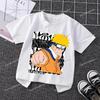 NARUTO Round Neck Tshirts for Boys Girls Anime Cartoon Cute Printed Shortsleeved Top Children Summer Fashion Tshirt Gifts