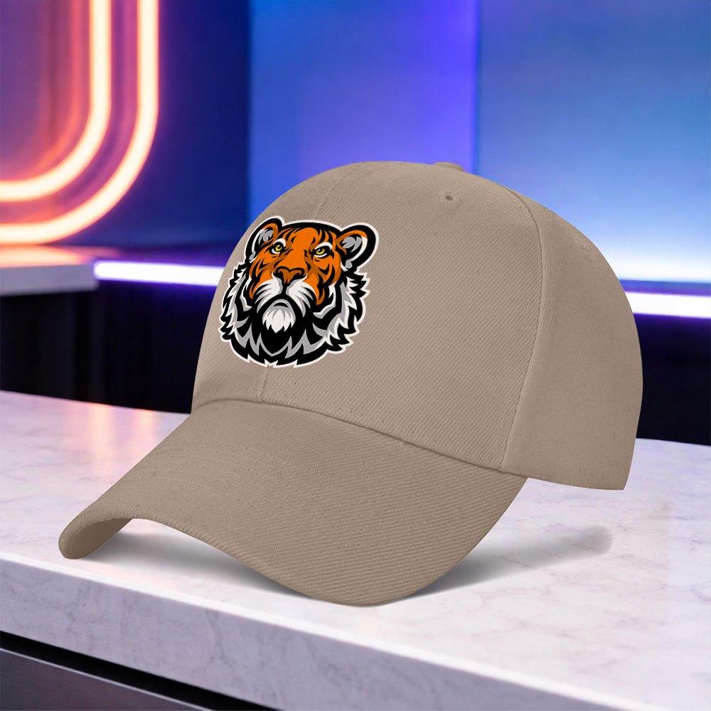 Tiger Head Print Lightweight Baseball Cap Unisex Outdoor Sports Hat for Weddings Parties Festivals Daily Wear Gift
