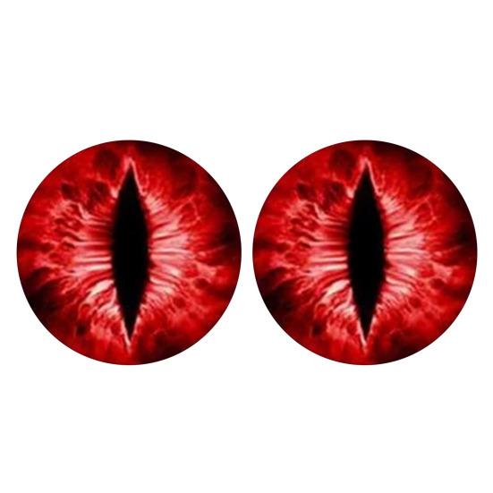 1 Paar Beast Eyes Koplampstickers Realistische Oogstickers Weerbestendig UV-Bestendig Vinyl Eenvoudige Applicatie Uniek Accent voor Vrachtwagens & Off-Road