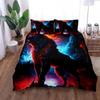 Ghost Wolf Night Duvet Cover Set King Queen Double Full Twin Single Size Bed Linen Set