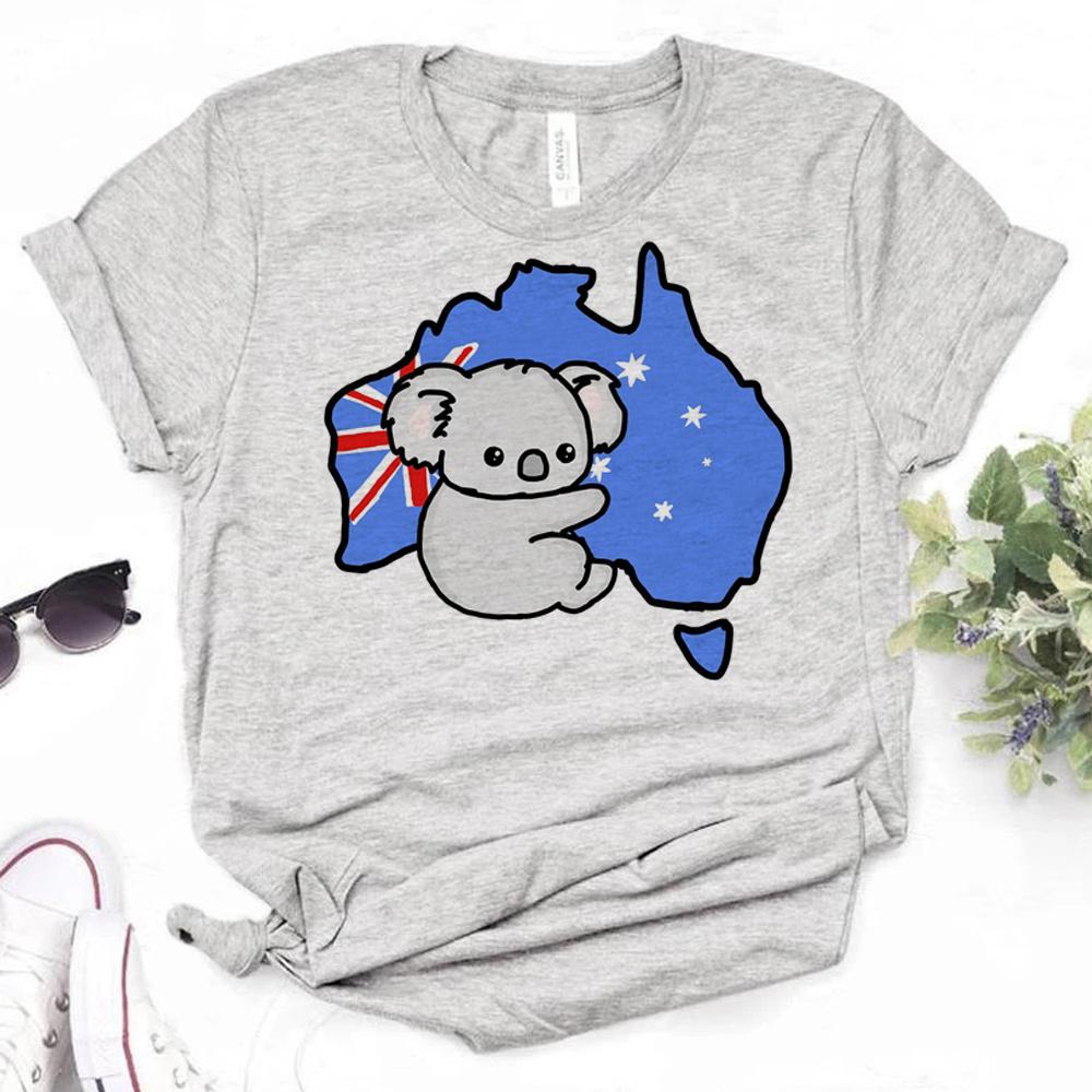 Australia Koala t shirt women comic Tee girl anime 2000s Japanese clothing