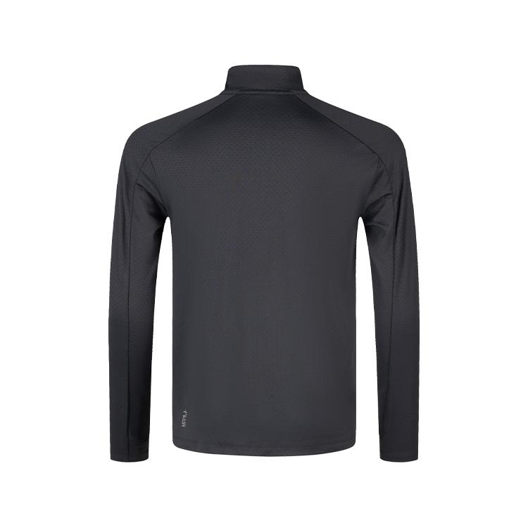 Asics Logo Outdoor Casual Pullover Long Sleeve T-Shirt Men Tops Black 2011D211-001