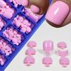 100-Piece Solid Color Toe Nail Tips Set - Advanced Boxed Women's Toenail Manicure Tips