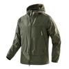UPF50+Men's Hooded Windbreaker Jacket - Ultra Light Summer Zipper Pocket Elastic Cuffs Suitable for Outdoor Hiking and Running