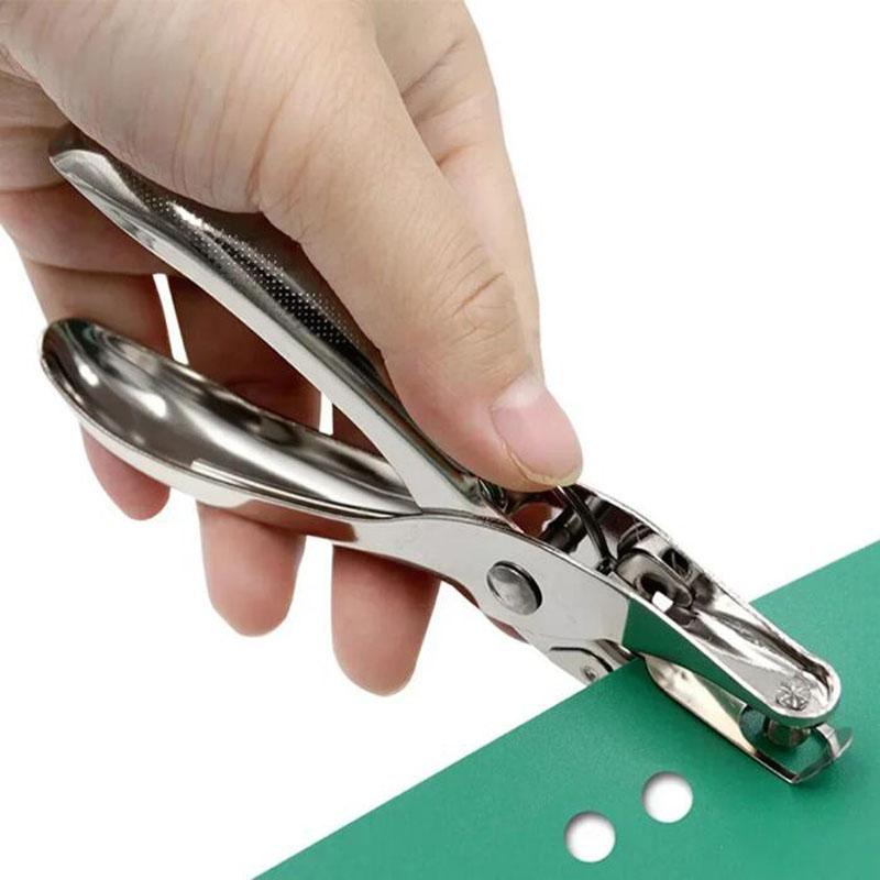 Metal 3/6mm Pore Diameter Punch Pliers Single Hole Puncher Hand Paper Scrapbooking Punches 1-8 Pages Paper Hole Puncher