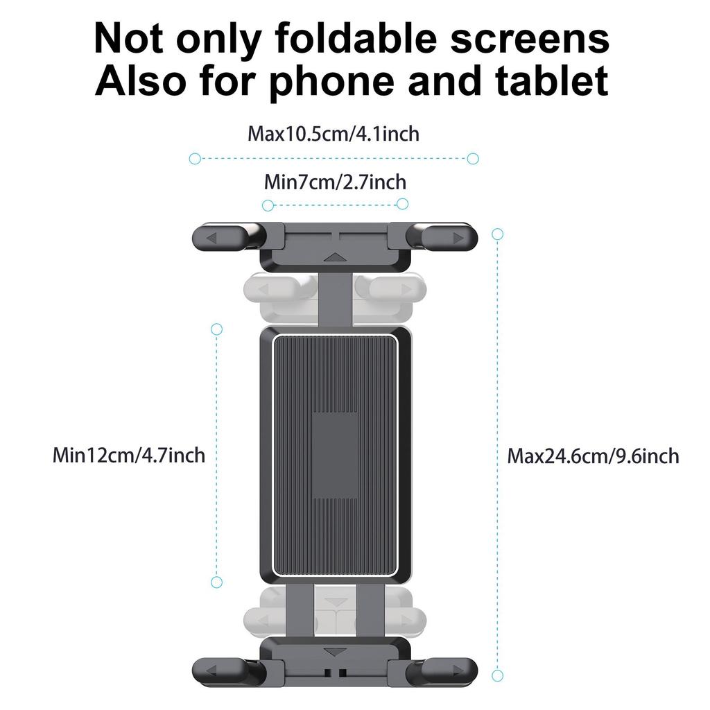 Multipurpose Phone & Tablet Holder for Treadmills, Bikes, Strollers, Golf Carts, and Music Stands