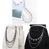 Metal Rivet Hip Hop Waist Chain For Unisex Stage Performance And Dance Costumes