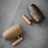 350ML Creative Japanese Ceramic Coffee Cup Kiln Changed Wooden Handle Handle Latte Mug Large Capacity Water Cup Retro Tea Set