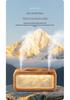 Creative USB Snow Mountain Humidifier: Dual Spray, Large Mist Output, with Ambient Light for Home or Bedroom