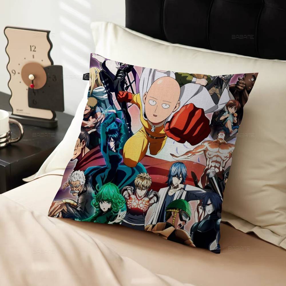 Anime O-One P-Punch Man Personalized Picture Text Home Decorative Pillows Household Gifts 45X45Cm