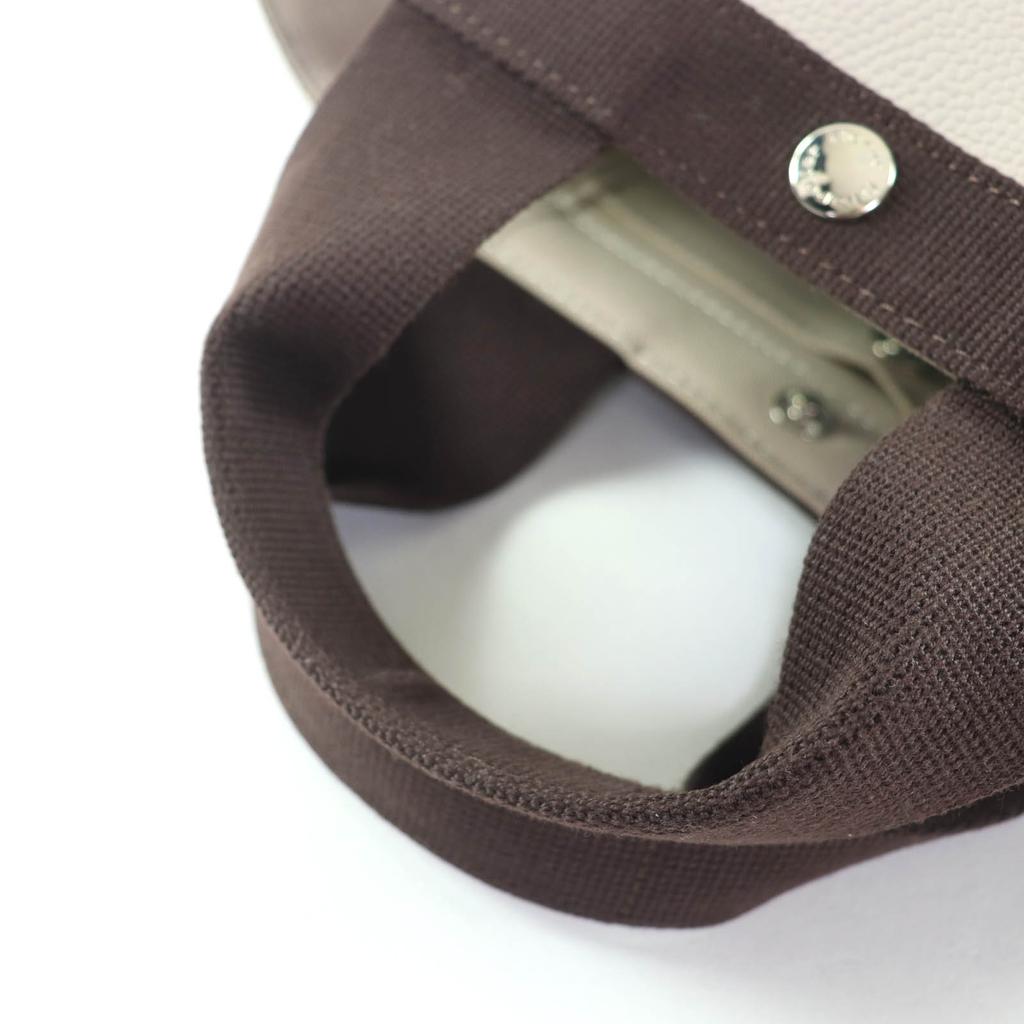 Excellent Herve Chapelier Handbag Lux Boat-shaped Tote Bag Beige 701Gold Plated Used