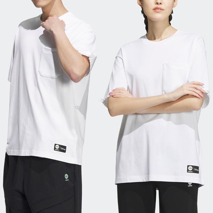 Adidas Neo Lotso Tee With Back Letter Cartoon Print Unisex Tops White IP4039