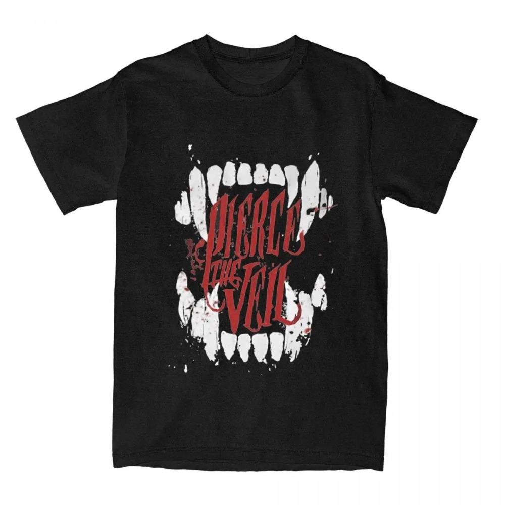 Band Pierce The Veil Red Shirt Stuff Men Women's Humorous T-shirt Short Sleeve Tops Birthday Gift