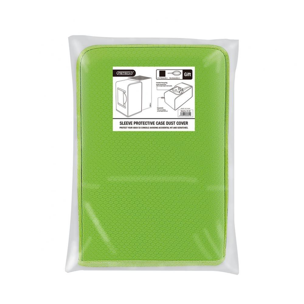 

Чехол для Xbox Series X, высококачественный ультрамягкий бархатный нейлоновый пылезащитный чехол с портом для кабеля сзади 15.5*15.5*30cm зелёный